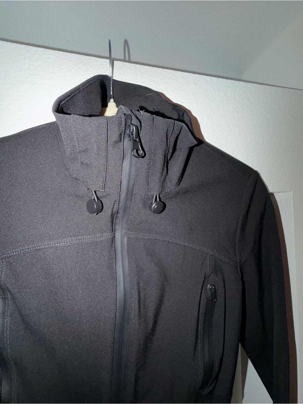 Zara Women's Black Bomber Jacket with Hood